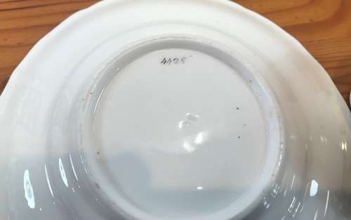 DEMITASSE Cup & Saucer=WHITE GROUND and GILT FLORAL PATTERN=4425=COFFEE=EXPRESSO.