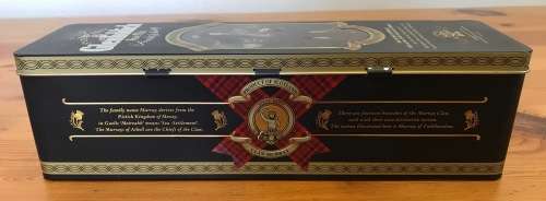 TIN=GLENFIDDICH SINGLE MALT=PURE MALT=SCOTCH WHISKY=CLAN MURRAY TIN=NO BOTTLE.