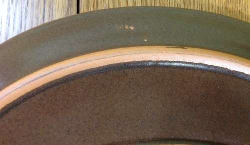 EARTHENWARE BROWN PLATTER - OVAL.