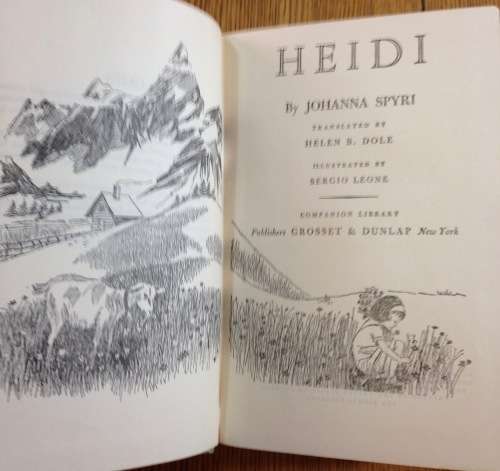 HANS BRINKER THE SILVER SKATES MARY MAPES DODGE HEIDI JOHANNA SPYRI 1963 GROSSET and DUNLAP.