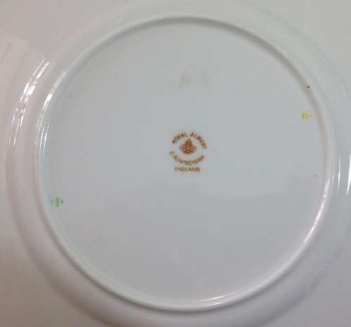 ROYAL ALBERT DERBY IMARI STYLE SQUARE ENTREE SALAD DESSERT PLATES x 8 CROWN CHINA 1917-1925 ENGLAND