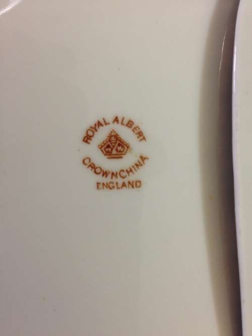 ROYAL ALBERT DERBY IMARI STYLE SQUARE ENTREE SALAD DESSERT PLATES x 8 CROWN CHINA 1917-1925 ENGLAND