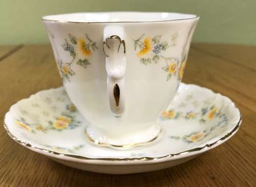 ROYAL ALBERT=BRONTE=DUO=TEA CUP + SAUCER=1st quality=Bone China=England.