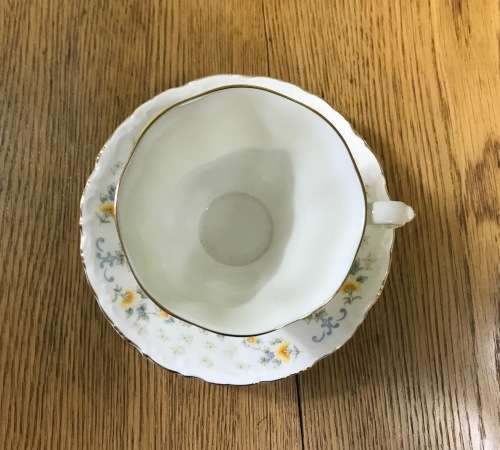 ROYAL ALBERT=BRONTE=DUO=TEA CUP + SAUCER=1st quality=Bone China=England.