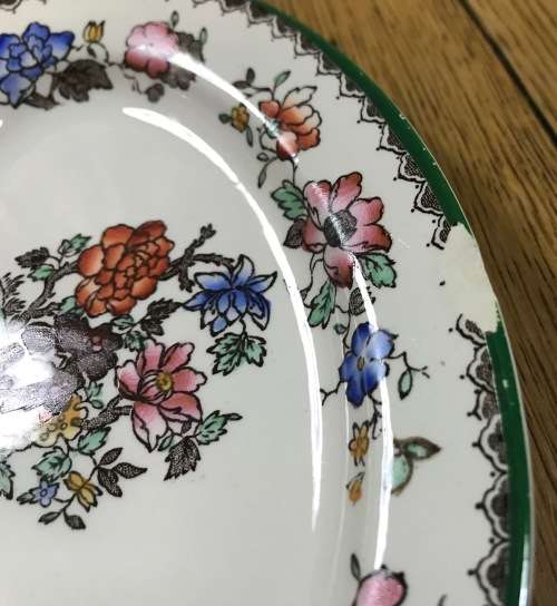 COPELAND SPODE=CHINESE ROSE=GRAVY / SAUCE BOAT and UNDERPLATE=MINIATURE=SMALL=STUNNING!!!!!