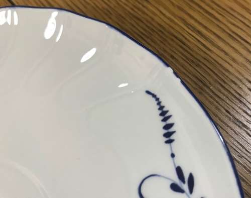 VILLEROY & BOCH=VIEUX LUXEMBOURG PATTERN=TEA CUP=SAUCER=MADE IN LUXEMBOURG=GERMANY=BLUE and WHITE!c