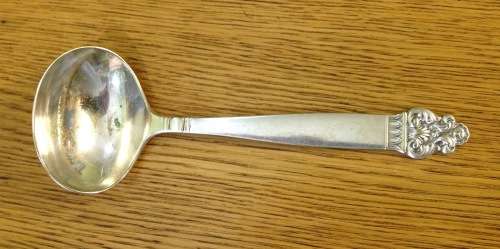 SILVER PLATED SAUCE / GRAVY LADLE=EPNS=T.H. MARTHINSEN=NORWAY.