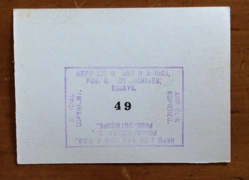 POST OFFICE ARCHIVES REPUBLIC of SOUTH AFRICA OFFICIAL COPYRIGHT ESSAY 49 1/2d PRONKING SPRINGBOK