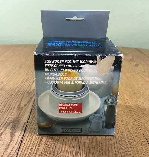 EGG BOILER for MICROWAVE SINGLE EGG CAPACITY LIKE NEW in its BOX!!!