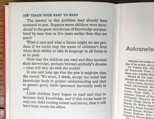 TEACH YOUR BABY TO READ GLENN J. DOMAN 1965 Lovely Book!!!