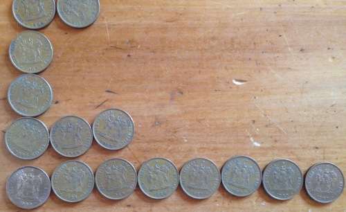 COINS x 43=SOUTH AFRICA=1 cent=1966-1989=Various mixed years=UNCHECKED=HERN D19-D46.