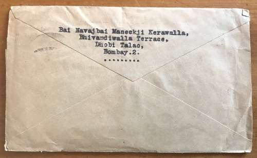 INDIA LETTER from BOMBAY to JOHANNESBURG SOUTH AFRICA 1939 + CONTENTS 2 LETTERS WRITTEN in HINDI?