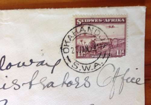 OPENED BY CENSOR WINDHOEK POST 1941 SOUTH WEST AFRICA WWII to CAPE TOWN SOUTH AFRICA.