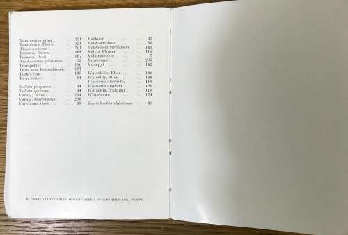 PROTECTED WILD FLOWERS of the CAPE PROVINCE BESKERMDE VELDBLOMME van KAAPLAND 1958 MAPS COLOUR ART.