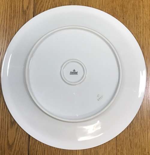 CAKE PLATE SERVING PLATTER ROUND LARGE 310mm Diameter GERMANY ESCHENBACH US ZONE FLORAL FLOWERS.