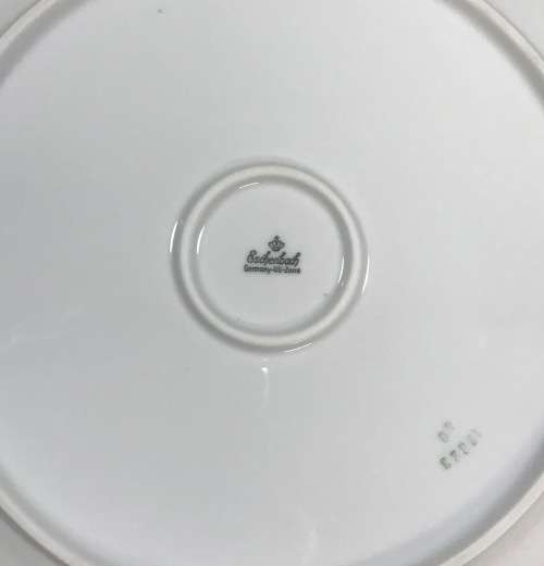 CAKE PLATE SERVING PLATTER ROUND LARGE 310mm Diameter GERMANY ESCHENBACH US ZONE FLORAL FLOWERS.