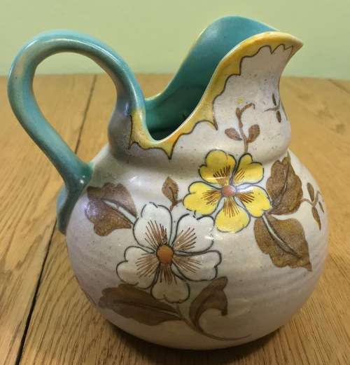 GOUDA HOLLAND JUG PITCHER 2544 DENA PATTERN 4227 FLOWERS FLORAL Please read notes....