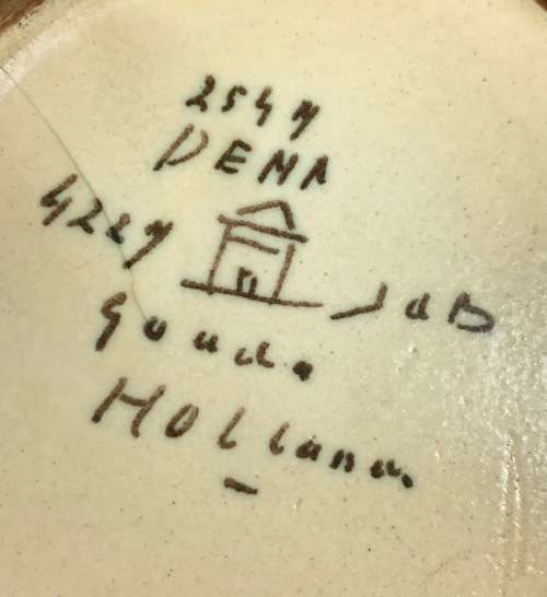 GOUDA HOLLAND JUG PITCHER 2544 DENA PATTERN 4227 FLOWERS FLORAL Please read notes....