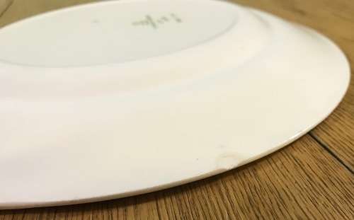 BELLE FIORE CAKE / SNACK PLATE SIMPSONS POTTERIES SOLIAN WARE COBRIDGE ENGLAND 521 FLOWERS read note