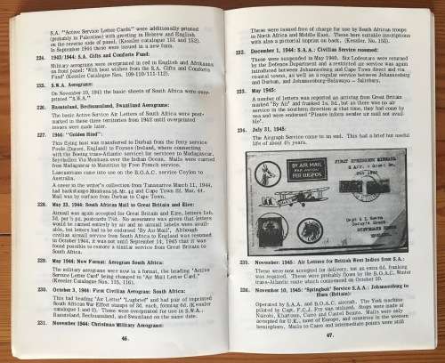 SOUTH AFRICAN AIRMAILS HISTORY + DEVELOPMENT SA + SWA CAPT. M.F. STERN AEROPHILATELIC SOCIETY.