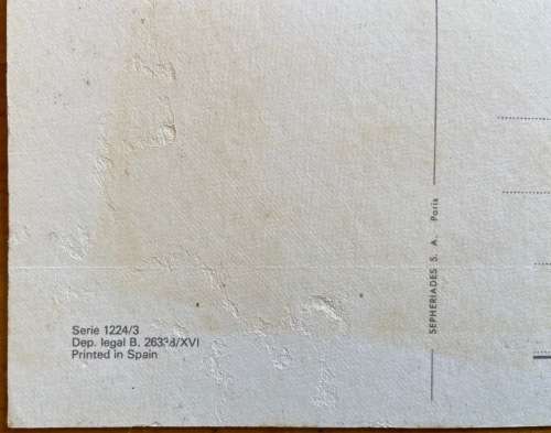 POSTCARDS x 2 SPAIN SERIES 1224 YOUNG GIRL with BUNNY RABBIT and PUPPY / DOG BIRDS REALLY CUTE!!!