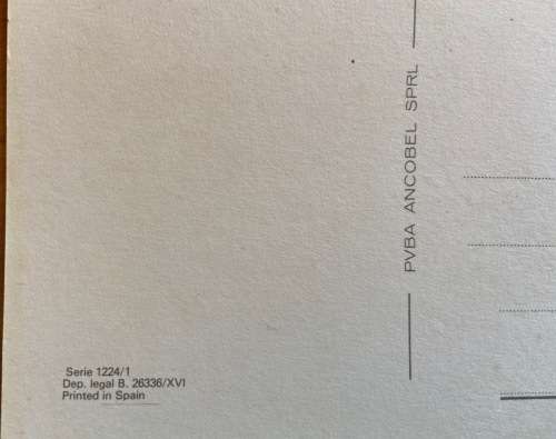 POSTCARDS x 2 SPAIN SERIES 1224 YOUNG GIRL with BUNNY RABBIT and PUPPY / DOG BIRDS REALLY CUTE!!!