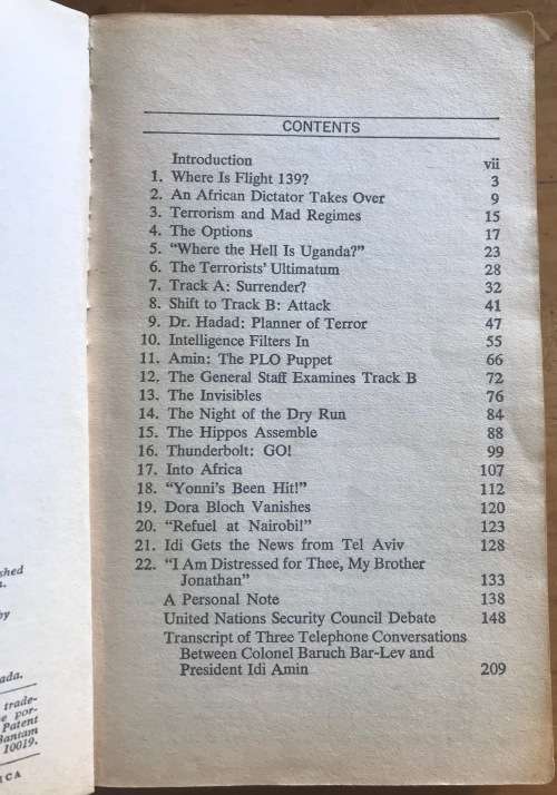 90 MINUTES AT ENTEBBE=WILLIAM STEVENSON=OPERATION THUNDERBOLT=ISRAELI STRIKE ON TERRORISM=1976.