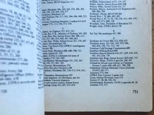 SELOUS SCOUTS=TOP SECRET WAR=Lt. Col. RON REID DALY=PETER STIFF=GALAGO=1983=RHODESIA=Read notes....