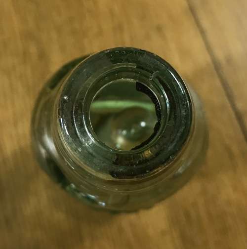 GLASS MARBLE STOPPER BOTTLE=A. GEISLER=CAPE TOWN=WITH ROYAL CROWN=Please read notes.....