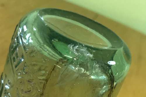 GLASS MARBLE STOPPER BOTTLE=A. GEISLER=CAPE TOWN=WITH ROYAL CROWN=Please read notes.....