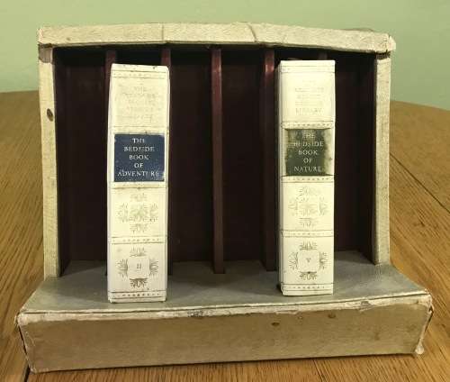 THE READER`S DIGEST BEDSIDE LIBRARY 2 MINIATURE BOOKS ADVENTURE NATURE SLIPCASE PART SET.
