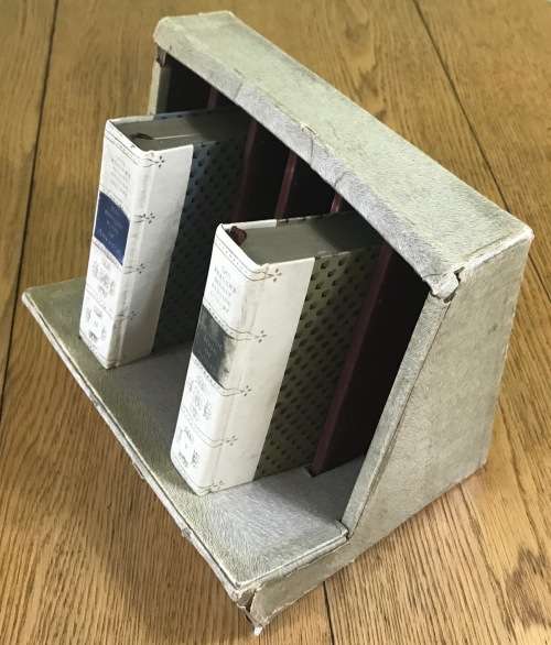 THE READER`S DIGEST BEDSIDE LIBRARY 2 MINIATURE BOOKS ADVENTURE NATURE SLIPCASE PART SET.