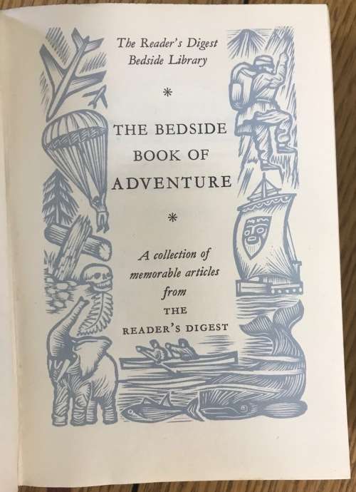 THE READER`S DIGEST BEDSIDE LIBRARY 2 MINIATURE BOOKS ADVENTURE NATURE SLIPCASE PART SET.