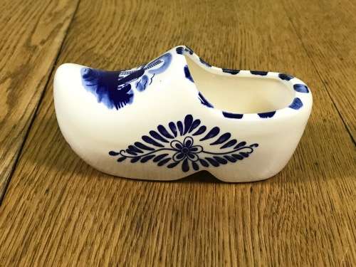 DELFT BLAUW HOLLAND SHOE CLOG x 1 BLUE and WHITE HANDPAINTED