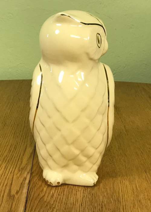 PORCELAIN OWL GILTED EYES - Please Read description....