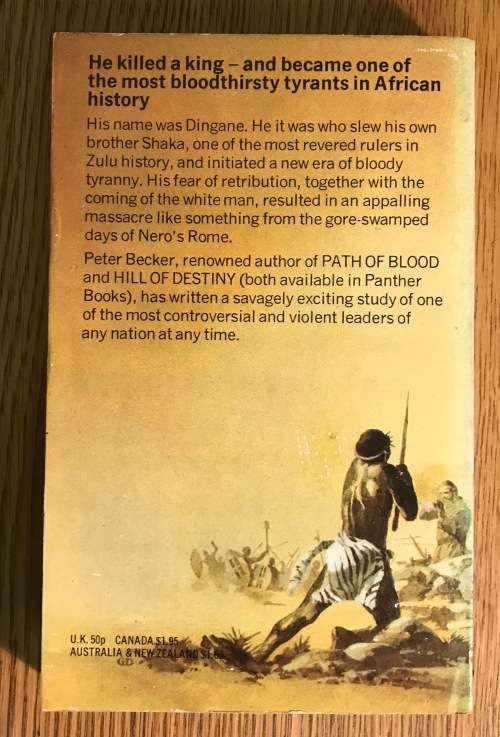 RULE OF FEAR PETER BECKER BLOODY STORY OF DINGANE, KING OF THE ZULU 1972 GRANADA PUBLISHING 2