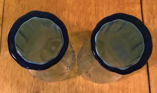 COCA COLA GLASSES x 2 (pair) BLUE FIFA WORLD CUP SOUTH AFRICA 2010!!!