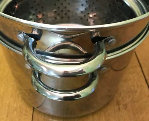 PASTA POT 18/8 STAINLESS STEEL @HOME - LARGE!!! Spaghetti Fettuccine Penne.....
