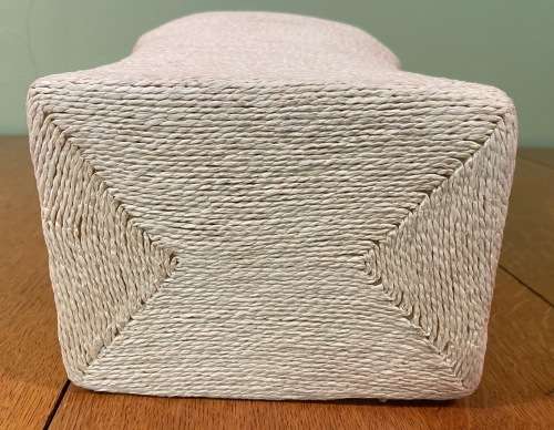 JEWELLERY NECKLACE CHOKER PENDANT DISPLAY MANNEQUIN / BUST Large NATURAL PAPER TWINE COLOUR CURVED