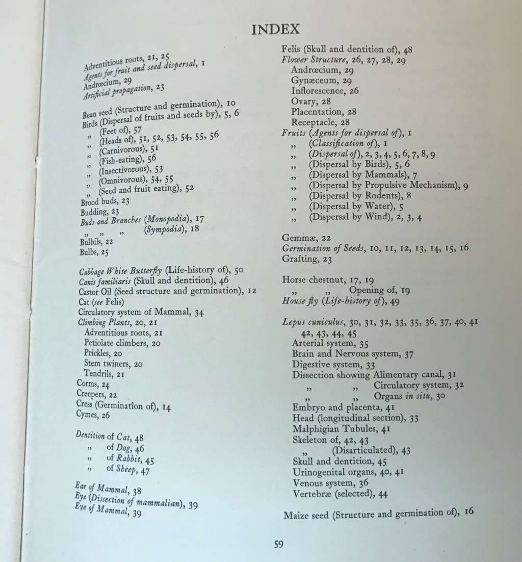 BIOLOGICAL DRAWINGS, WITH NOTES PARTS I & II - Maud Jepson, M.Sc. BOTANY & ZOOLOGY 1956/7 5TH ed.