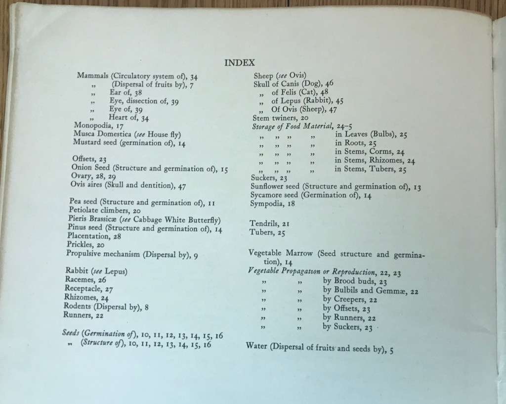 BIOLOGICAL DRAWINGS, WITH NOTES PARTS I & II - Maud Jepson, M.Sc. BOTANY & ZOOLOGY 1956/7 5TH ed.