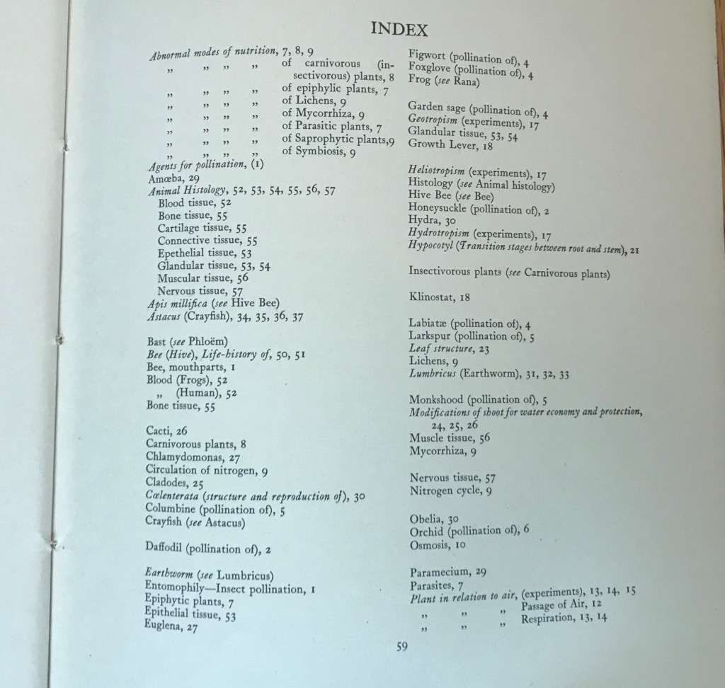 BIOLOGICAL DRAWINGS, WITH NOTES PARTS I & II - Maud Jepson, M.Sc. BOTANY & ZOOLOGY 1956/7 5TH ed.
