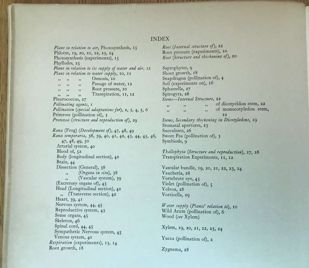 BIOLOGICAL DRAWINGS, WITH NOTES PARTS I & II - Maud Jepson, M.Sc. BOTANY & ZOOLOGY 1956/7 5TH ed.