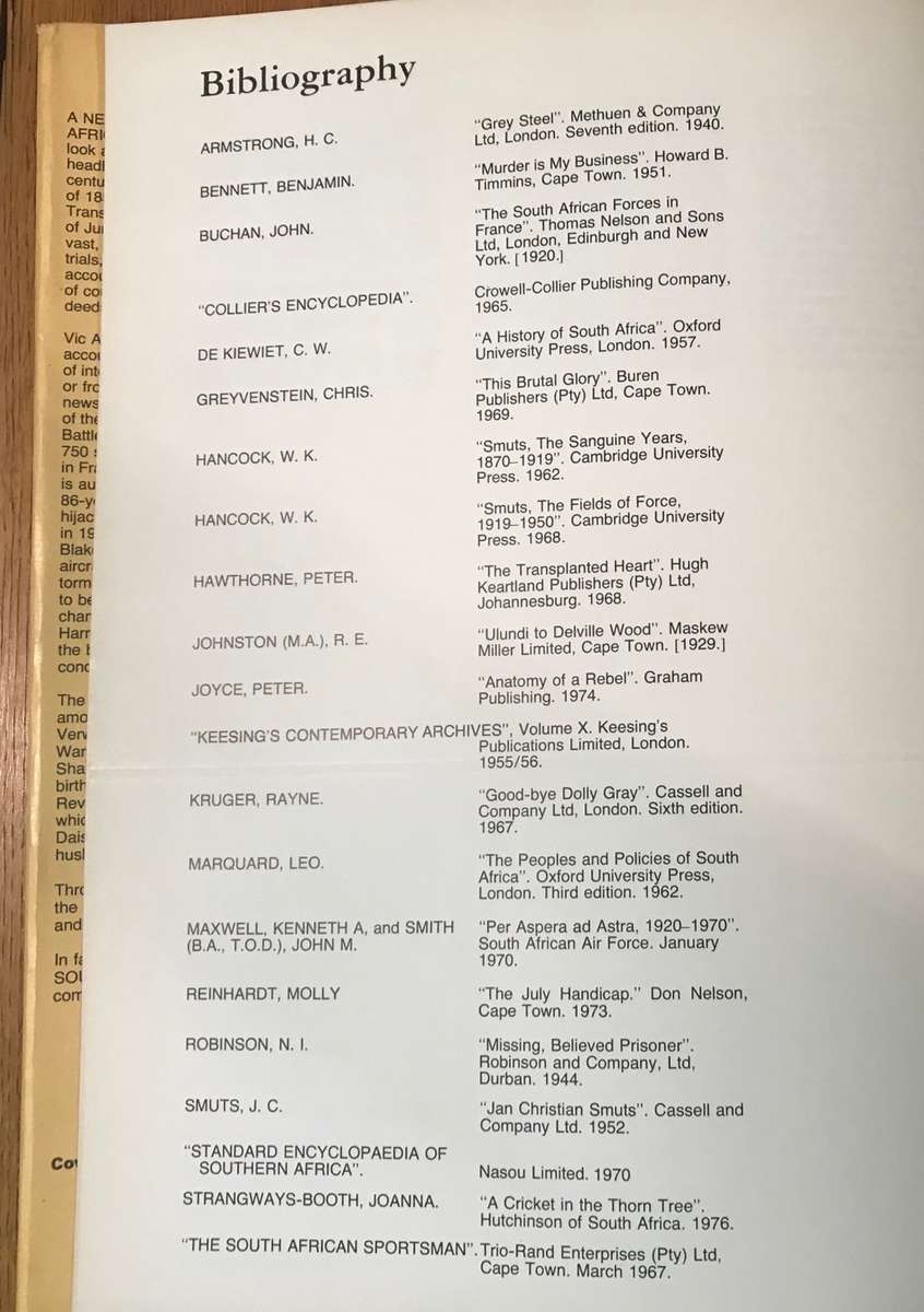 A Newspaper History of SOUTH AFRICA - VIC ALHADEFF - 1979 2nd Impression Verwoerd Transvaal