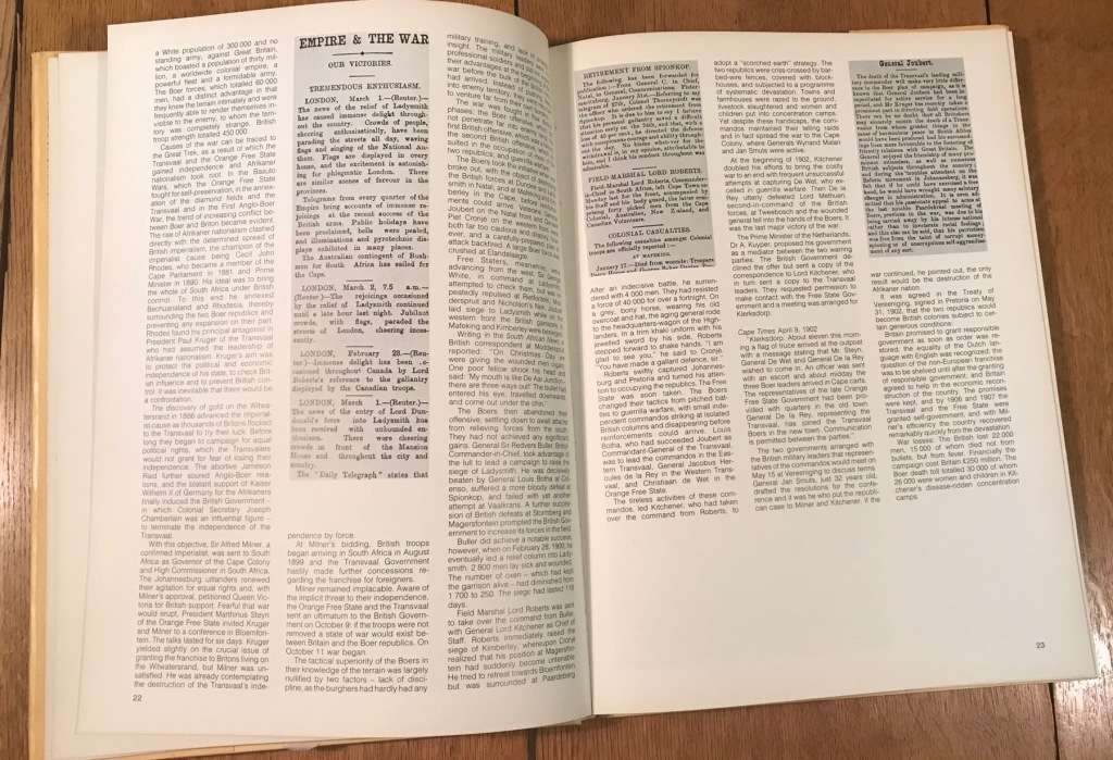 A Newspaper History of SOUTH AFRICA - VIC ALHADEFF - 1979 2nd Impression Verwoerd Transvaal