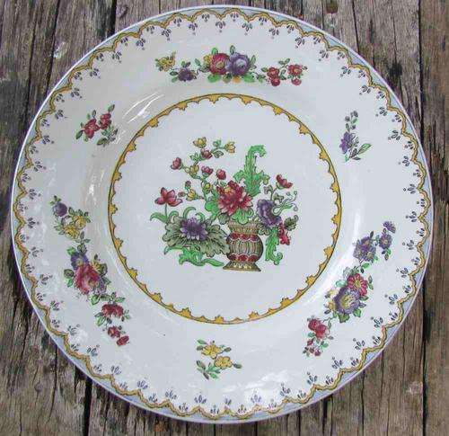 COPELAND SPODE=PEPLOW pattern Rgd No. 568948=SIDE/SALAD PLATE=196mm diam=READ NOTES=FLOWERS!!!!!!!!!