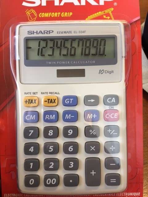 *J* Sharp Semi-Desktop Calculator