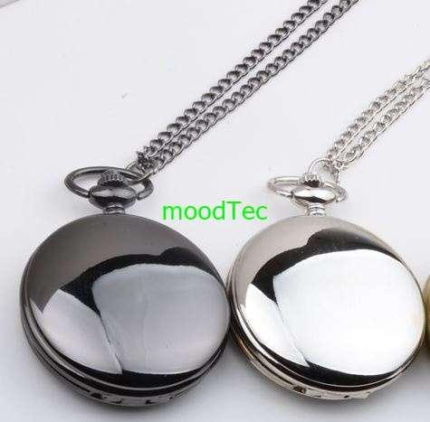 Smooth Steel Pocket Watch