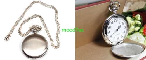 Smooth Steel Pocket Watch