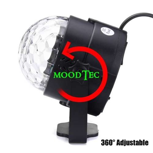 3W UV Purple LED Stage Light Self-propelled/Voice-activated/Flashing Crystal Ball - (Local Shipping)